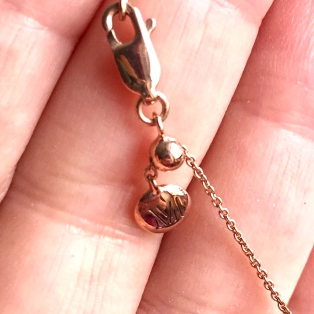 ❌SOLD❌Monica Vinader Rose Gold Diamond Necklace - Picture 8 of 10